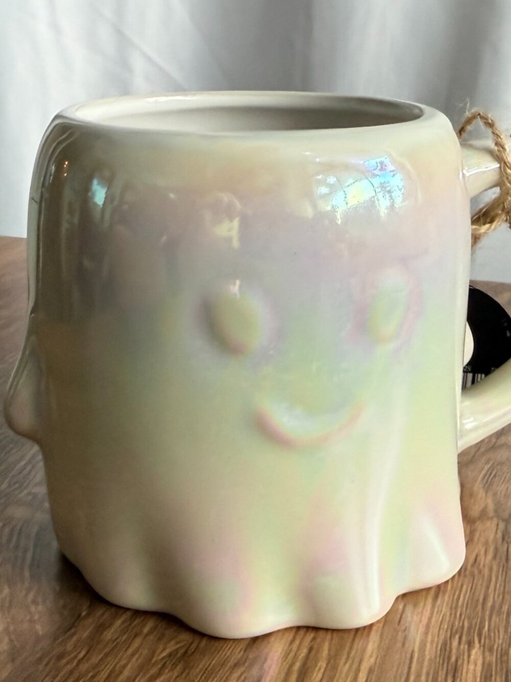 Aldi Halloween Ghost Mug Iridescent Pink NWT